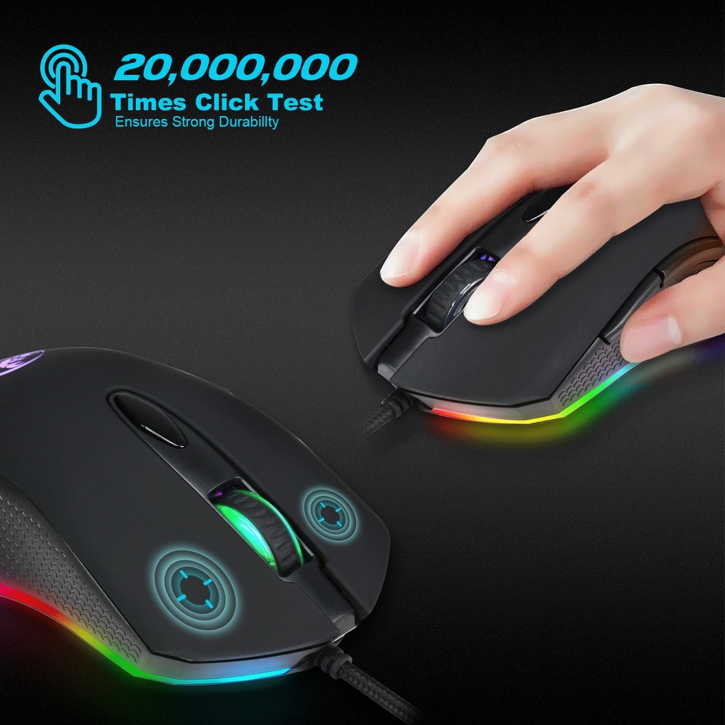 Chuột LED Gaming RGB 200-4800 DPI S500 - Hàng Nhập Khẩu