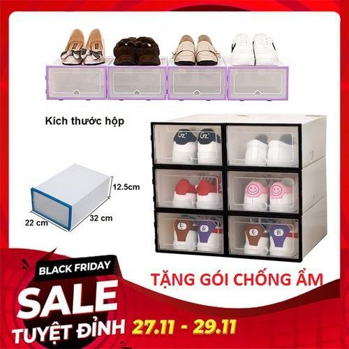 Hộp đựng giày nhựa cứng trong suốt Lắp Ráp Thông Minh