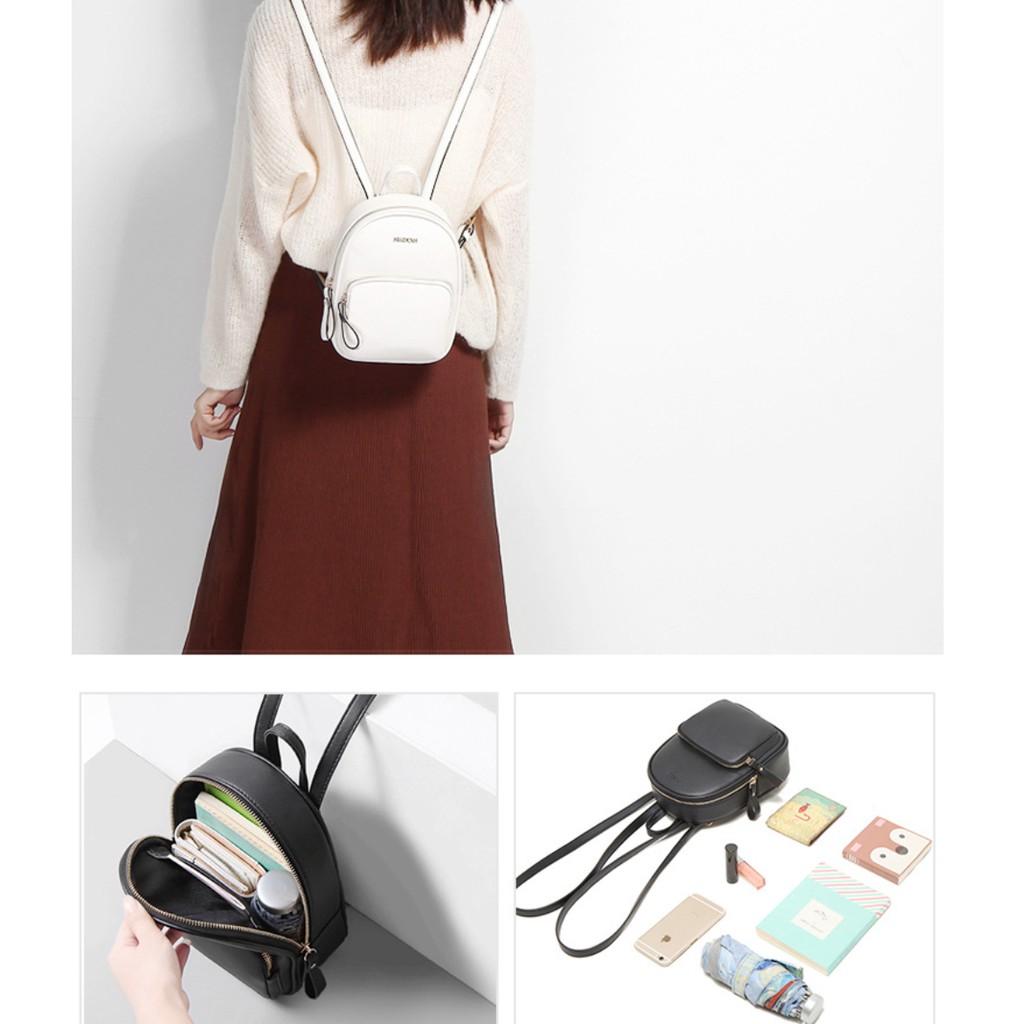 Balo Nữ Mini Thời Trang Chính Hãng MICOCAH Phong Cách Ulzzang Xinh Xắn Nhiều Ngăn Tiện Dụng MC08 - Tukado