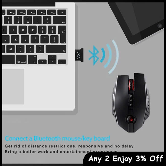 USB BLuetooth 5.0 USB Dongle - Dùng cho PC, Laptop - Kết nối với tai nghe, loa bluetooth, gamepad - Hàng Nhập Khẩu