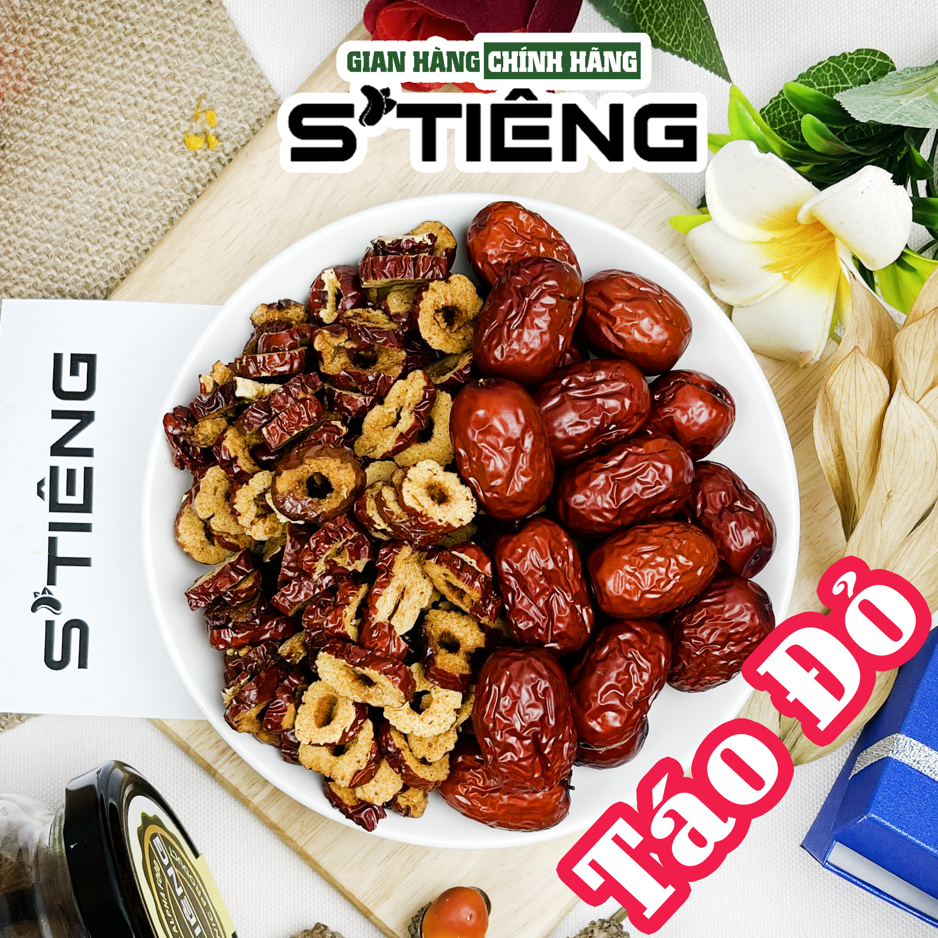 Táo Đỏ Tân Cương Sấy Khô STIÊNG To Đẹp