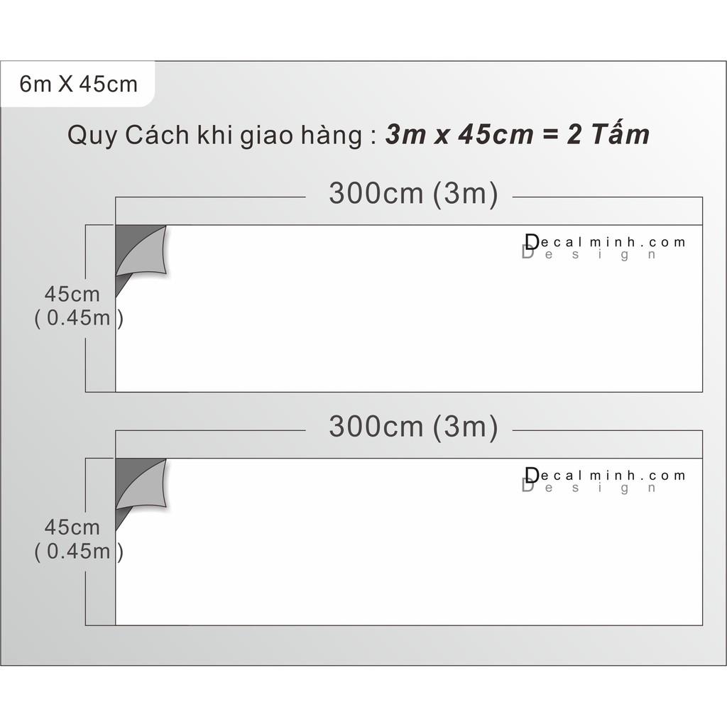 Combo 6m / 8m / 10m Dán Kính 3D Trưu Tượng Nhỏ