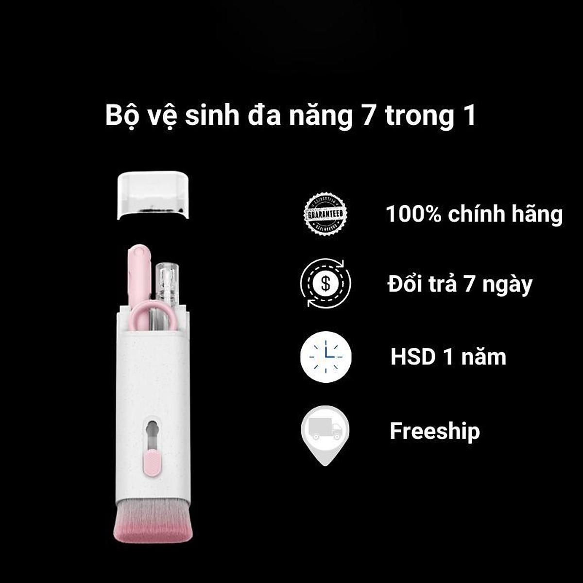 Bộ Vệ Sinh Laptop Đa Năng 7 in 1 Cao Cấp Vệ Sinh Tai Nghe, Bàn Phím, Điện Thoại, Máy Tính, Màn Hình, Máy ảnh