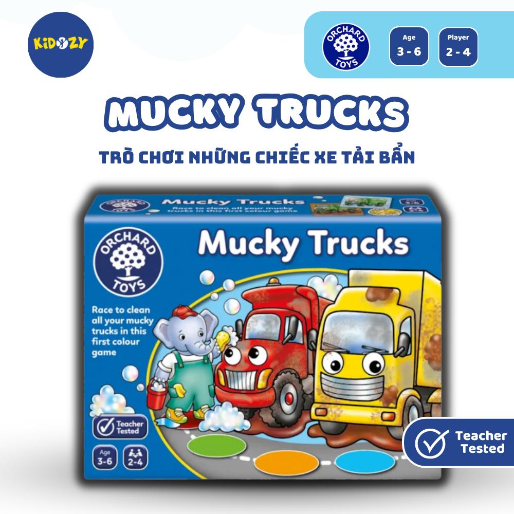 Trò chơi trí tuệ Mucky Trucks - Orchard Toys giúp trẻ nhận biết màu sắc và khả năng ghi nhớ
