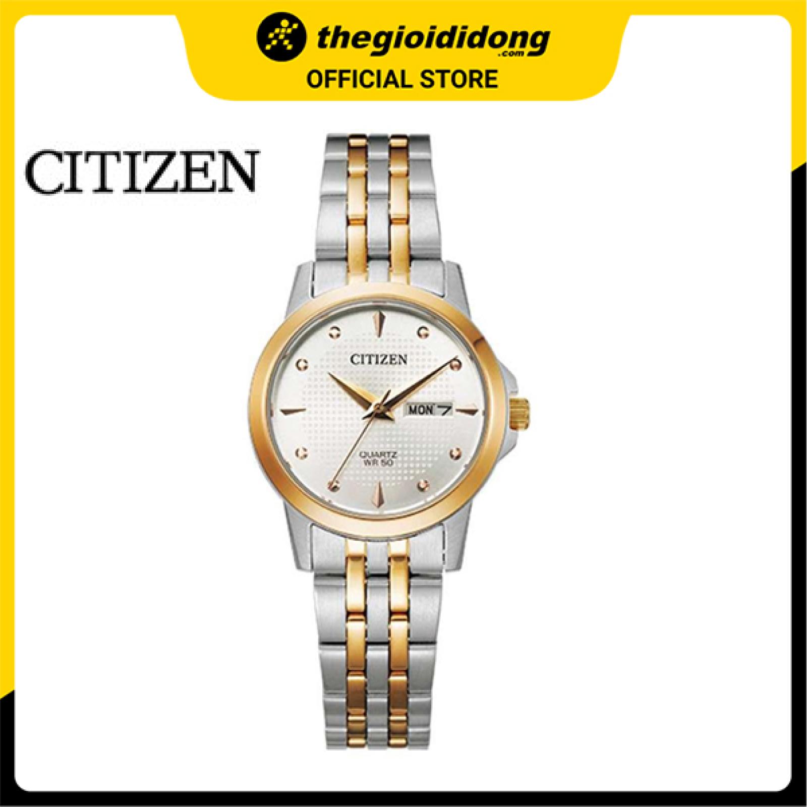 Đồng hồ Kim Nữ dây kim loại Citizen EQ0605-53A - Hàng chính hãng