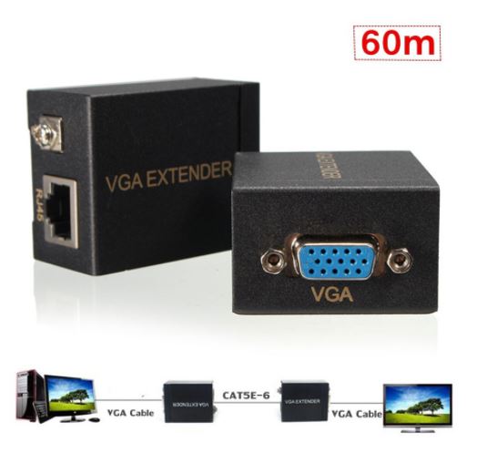 Kéo Dài Tín Hiệu VGA 60m Sang Cáp Mạng RJ45