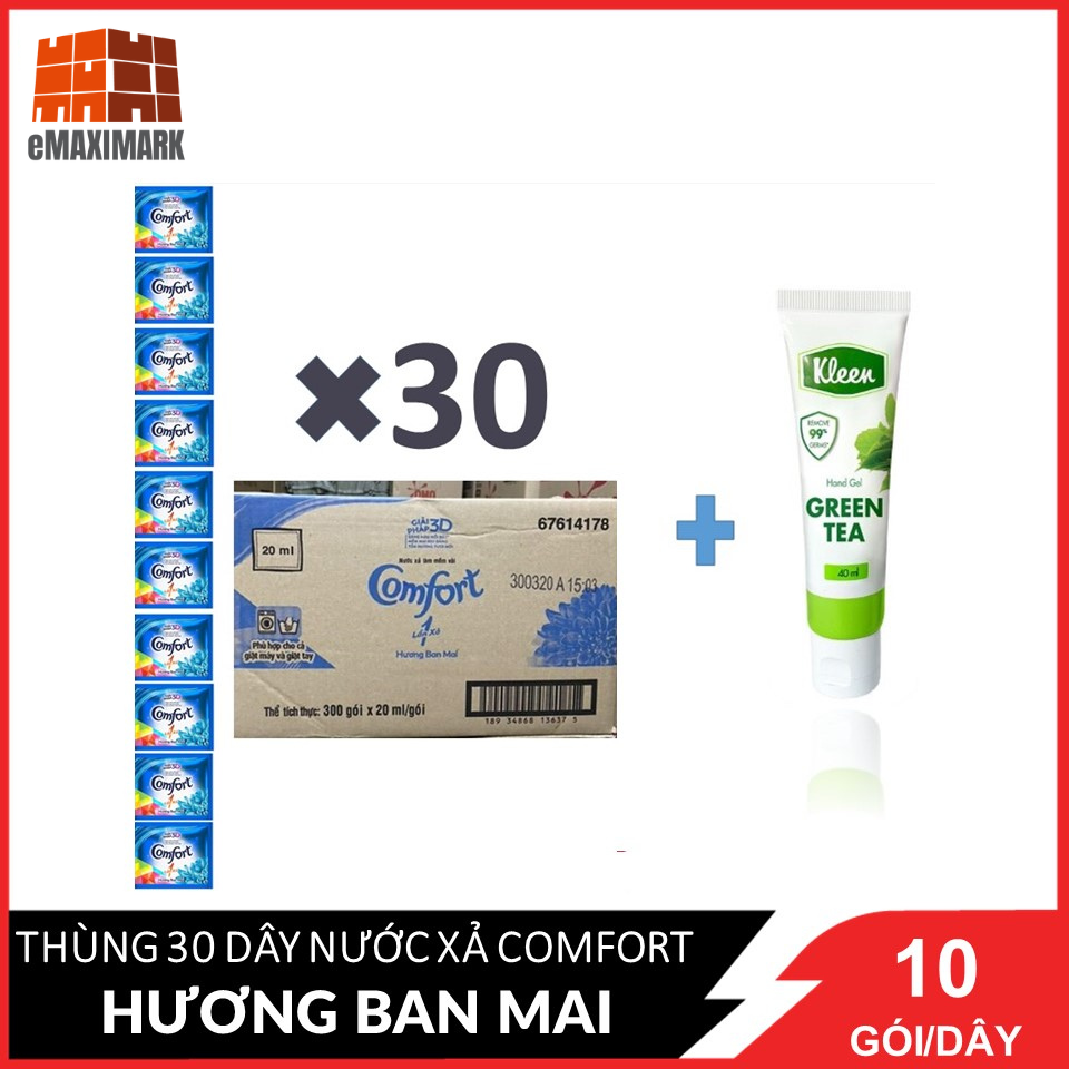 [Giá sỉ] Nguyên thùng Nước xả vải Comfort 1 lần xả 30 dây