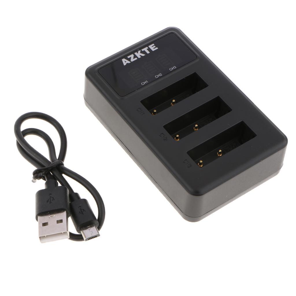 Triple USB Charger Cradle NP- Battery for  DSC-RX100/HX300/,