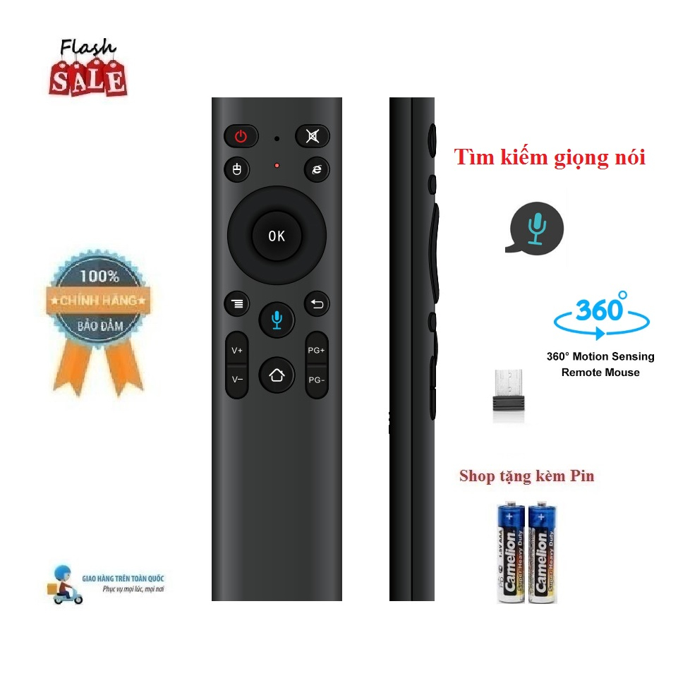 Điều khiển chuột bay Q5 Pro hỗ trợ tính năng tìm kiếm giọng nói - Remote Mouse Air Voice
