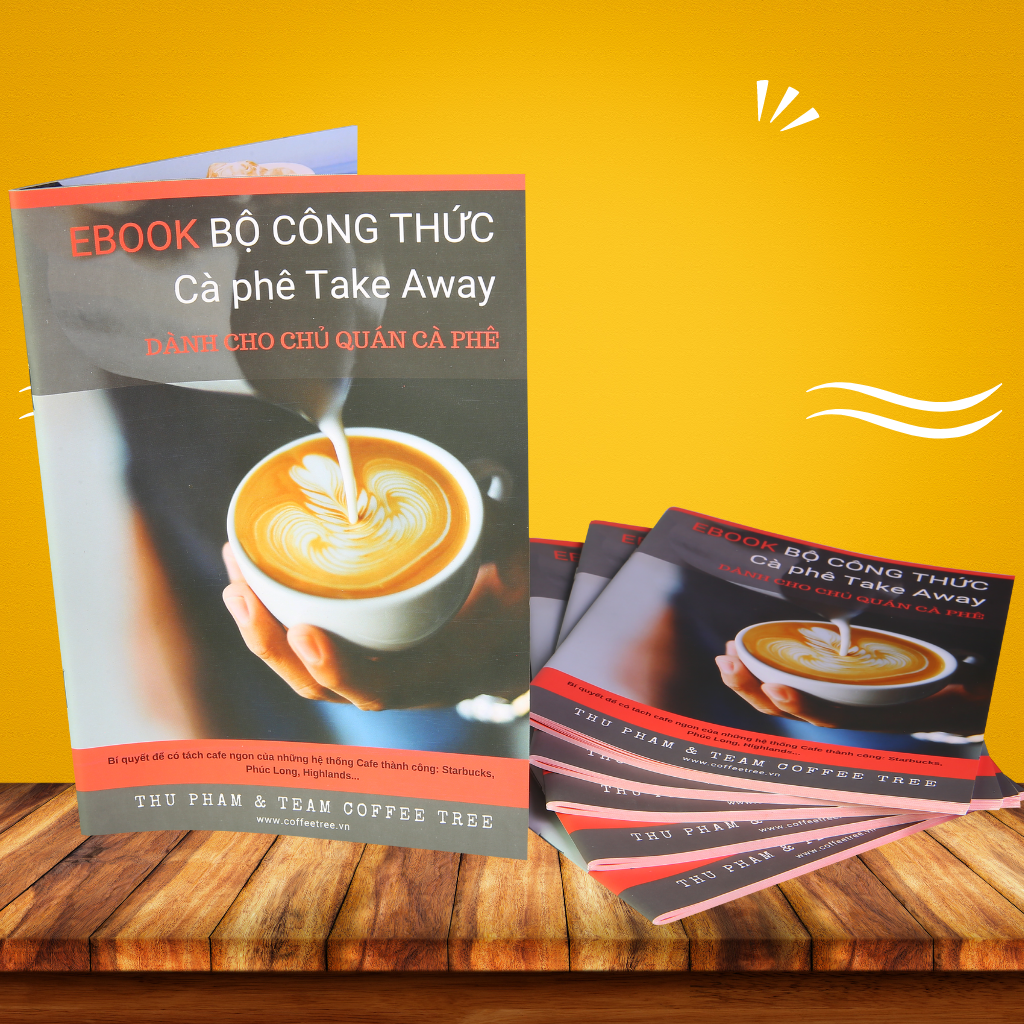 (GIFT) - Bộ công thức pha chế cà phê take away dành cho quán cafe và gia đình