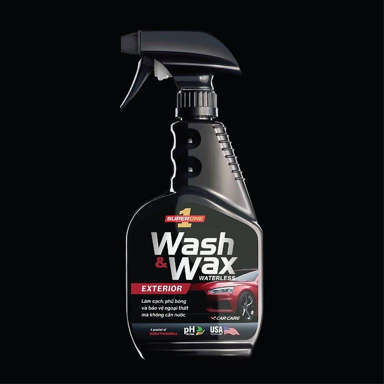 Dung Dịch Lau Xe Và Phủ Bóng Ngoại Thất Không Cần Nước Super One Waterless Wash And Wax - Exterior