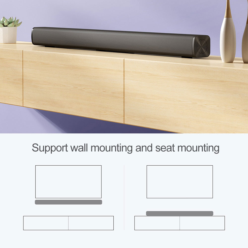 Loa soundbar TV Xiaomi Redmi hỗ trợ Bluetooth 5.0, S/PDIF, AUX - Hàng Nhập Khẩu