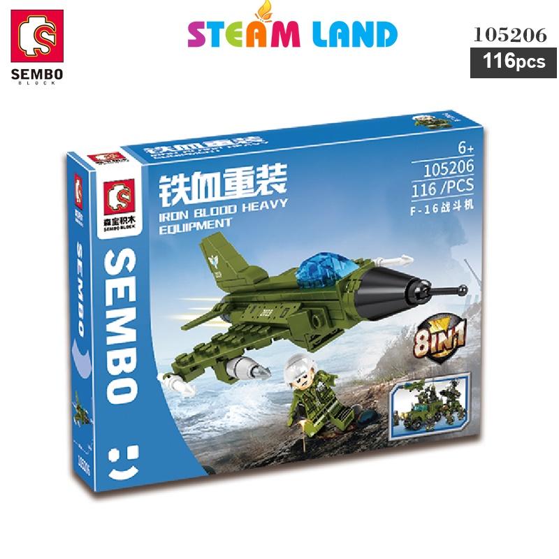 Đồ Chơi Lắp Ráp Máy Bay Tiêm Kích - SEMBO 105206
