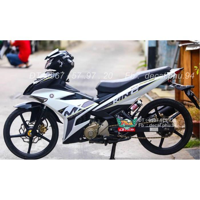 Tem rời Exciter 150 Mx đen trắng 2019