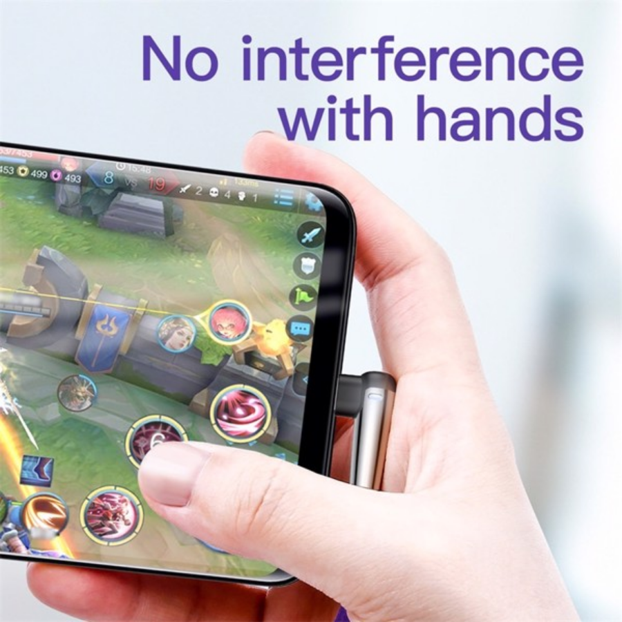 [Hàng Chính Hãng] Cáp sạc nhanh và truyền dữ liệu siêu bền Baseus Sharp Bird Type C cho Game thủ (Quick charge 3.0, Metal MVP Elbow Mobile Game Cable) LV342