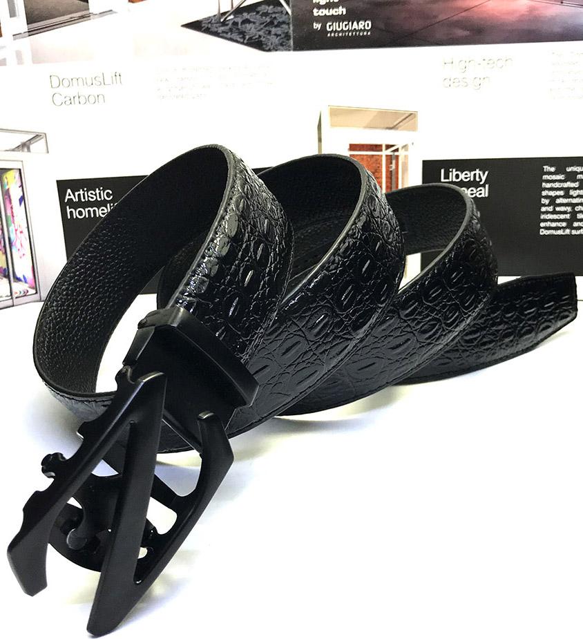 Thắt lưng/ dây nịt nam khóa tự động da cá sấu có hộp đựng theo kèm LOẠI 1