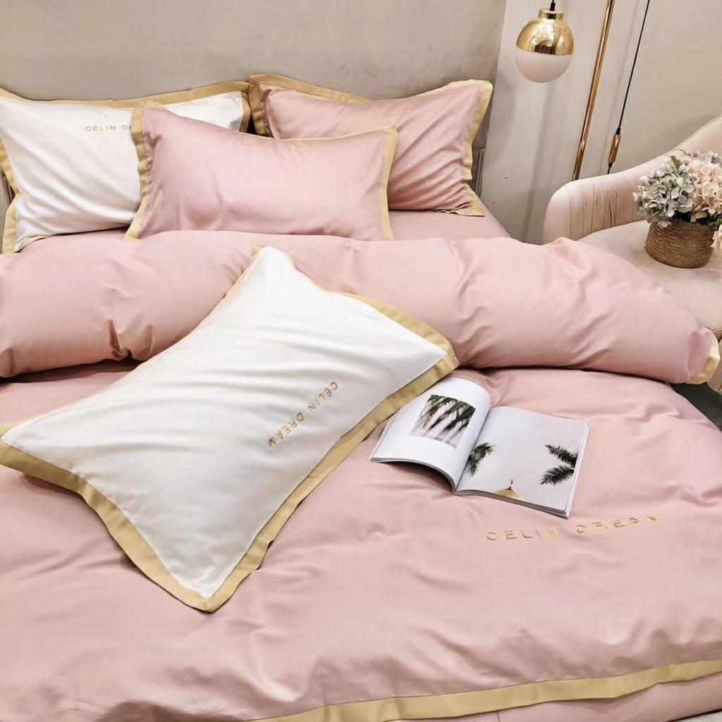 Bộ chăn ga Cao Cấp LỤA CELIN DREAM Pháp hàng nhập khẩu siêu mềm mại