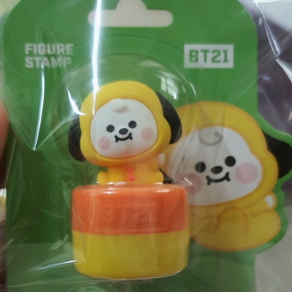 CON DẤU  BT21 BABY FIGURE STAMP  IN HÌNH NHÂN VẬT- HÀNG CHÍNH HÃNG