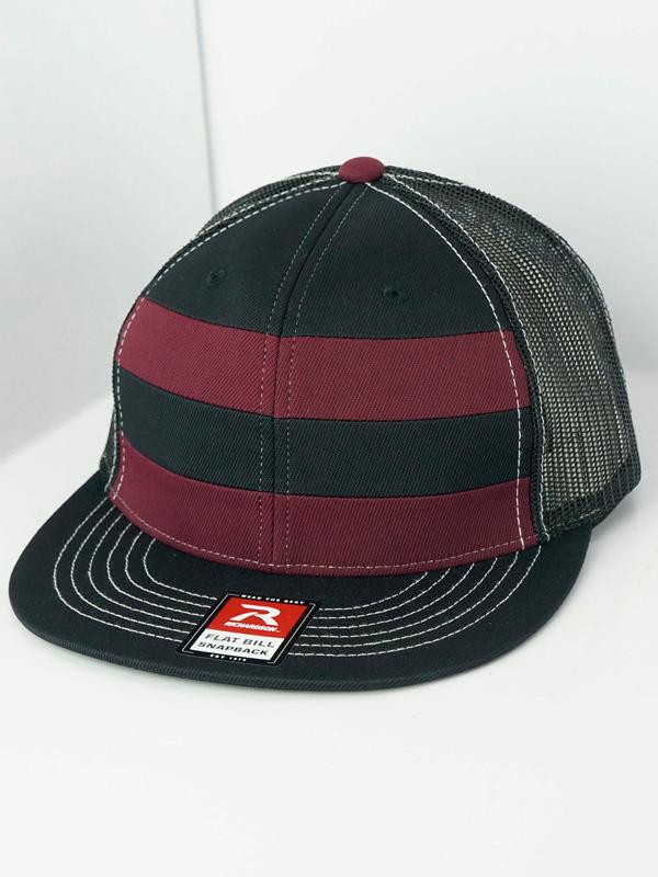 Mũ Nón Snapback Lưới Trơn Richardson STRIPED TRUCKER FLATBILL