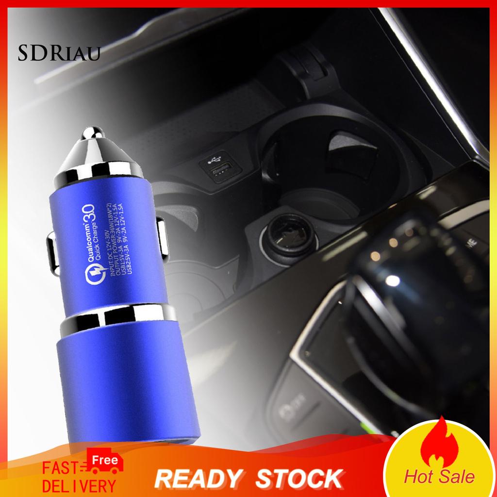 Củ Sạc Nhanh Hai Cổng Usb Xqxdzx Qc3.0 12 / 24v 4.8a Cho Xe Hơi