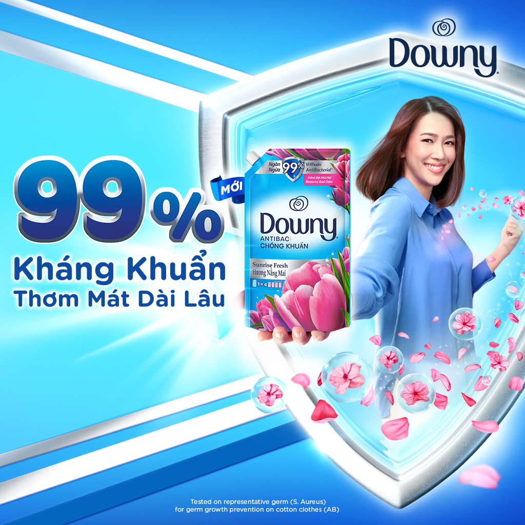 Nước Xả vải DOWNY Hương Nước Nắng Mai Túi 4L