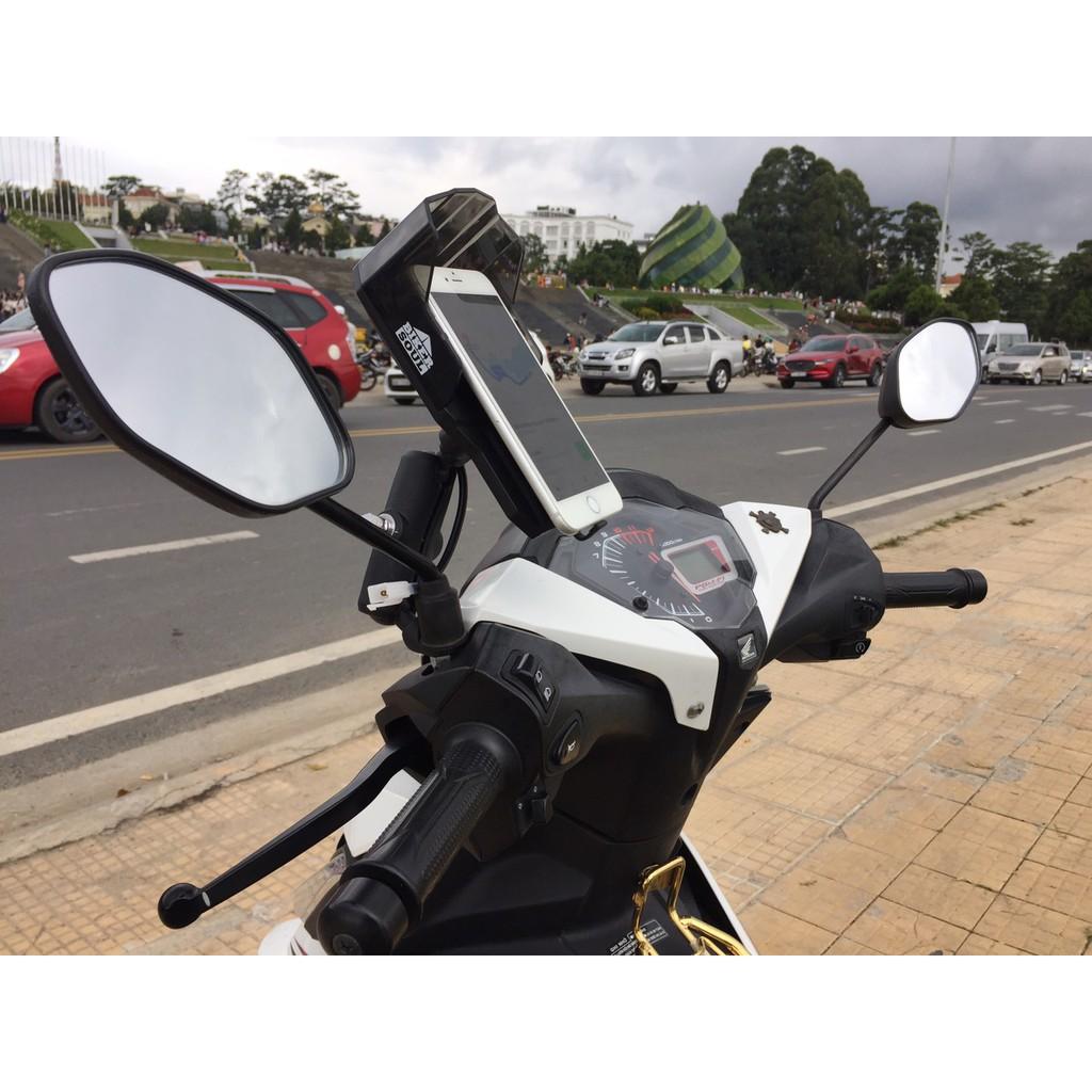 Giá gắn điện thoại BIKER SOUL Hàn Quốc Magfit Pro gắng CHÂN KÍNH CÓ SẠC cho IPHONE/ SAMSUNG...
