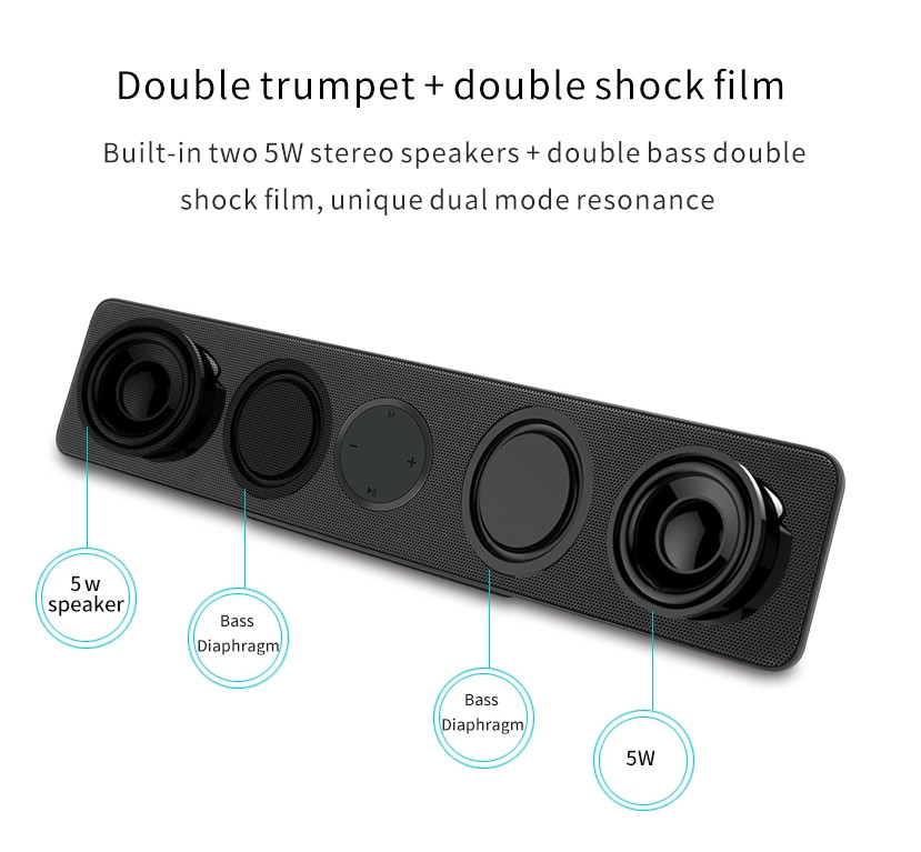 Loa Bluetooth Bass âm Thanh Sống Động chuẩn HIFI PKCB5530 PF 35