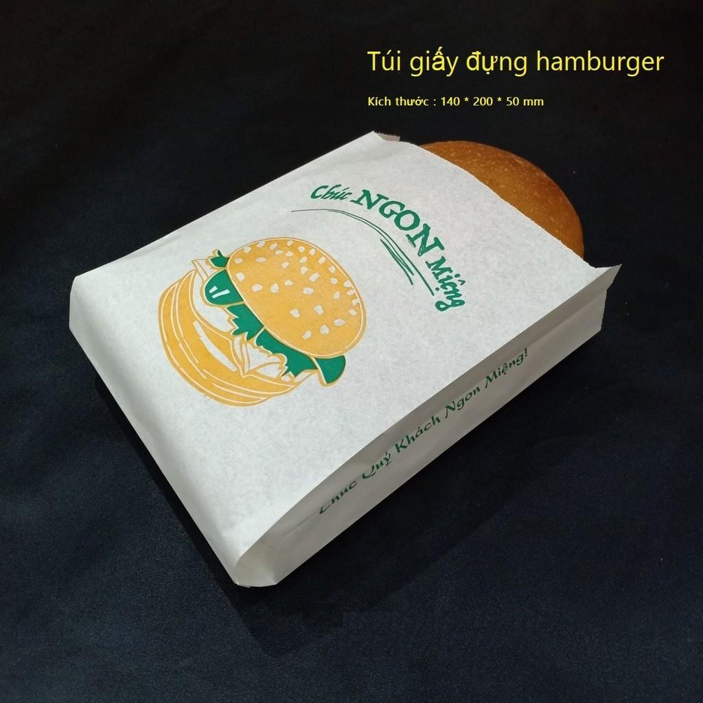 100 túi giấy đựng Hamburger