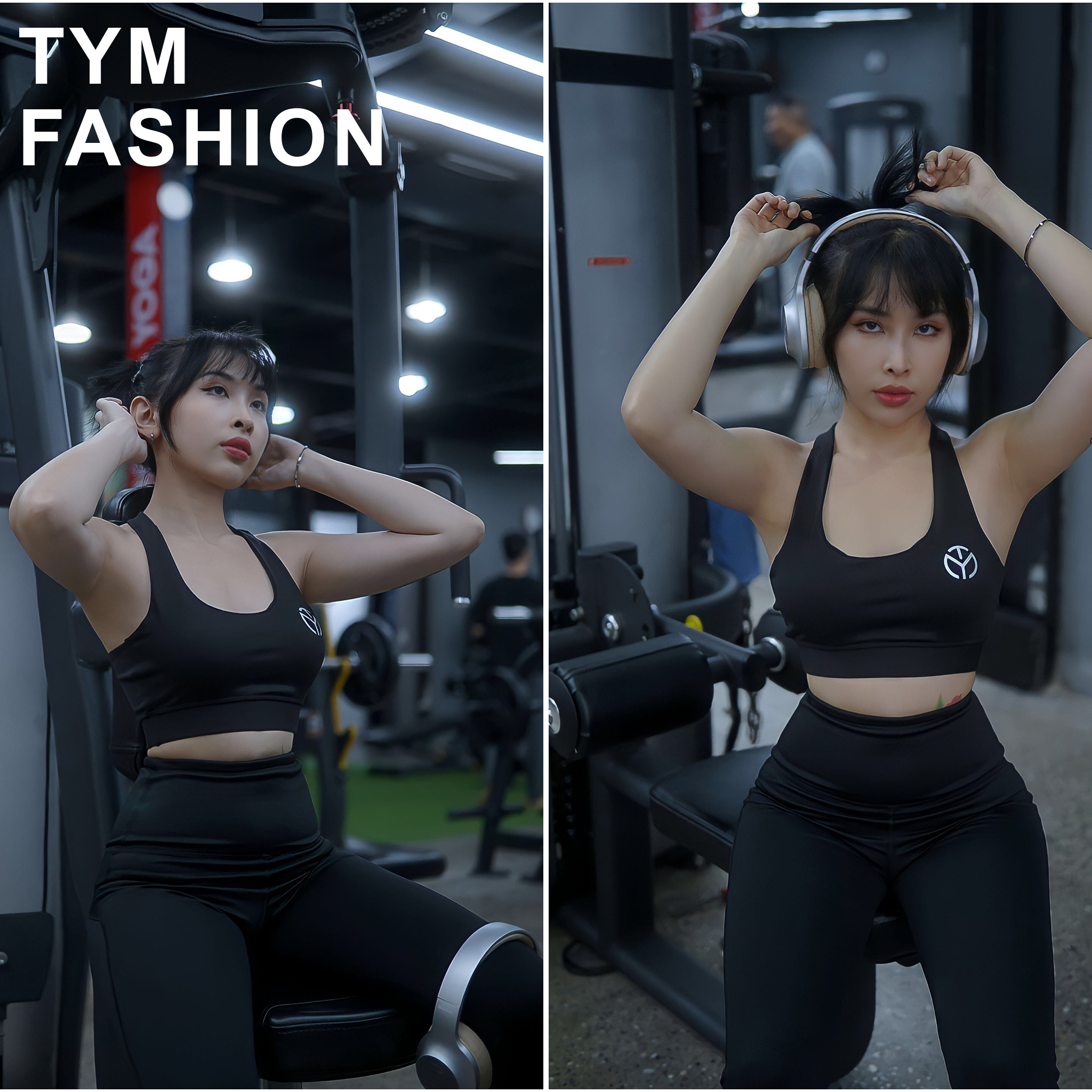 Áo Bra tập gym yoga thể thao Nữ TYM tặng kèm mút lót - vải Poly 4 chiều co dãn thoáng mát - AWT004 - TYM FASHION