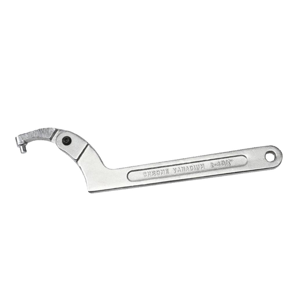 2x Adjustable Hook Wrench C Spanner Tool Key Tool for