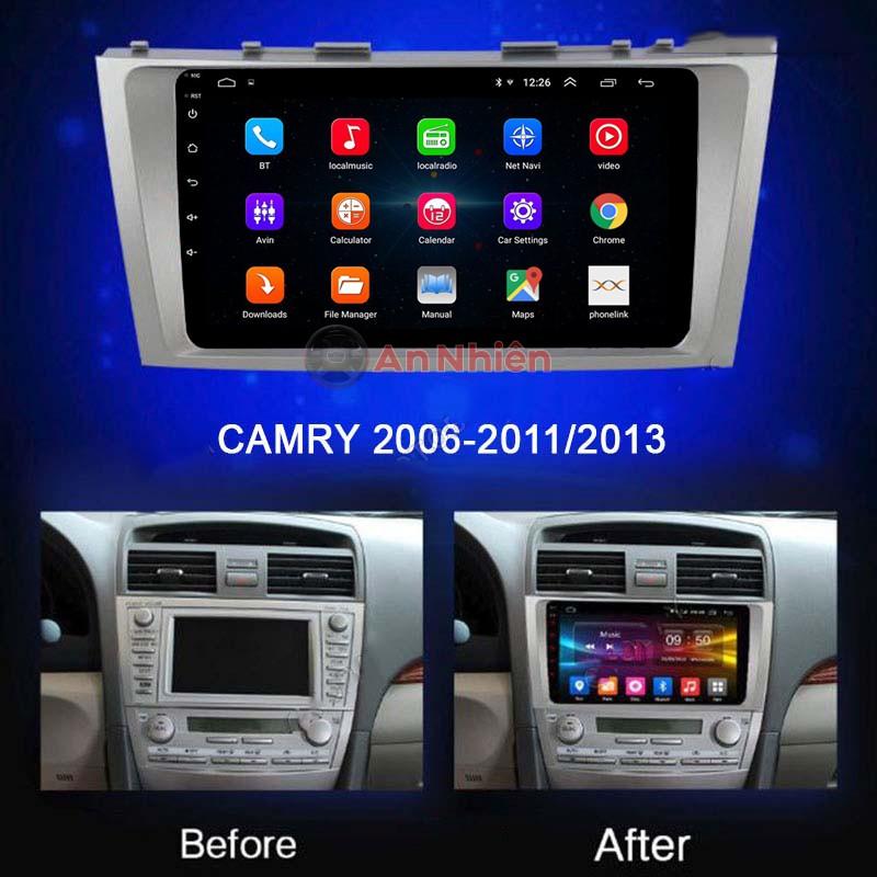 Màn Hình 9 inch Cho Xe TOYOTA CAMRY 2006-2011 Chạy Android Tiếng Việt - Đầu DVD Android Kèm Mặt Dưỡng CAMRY