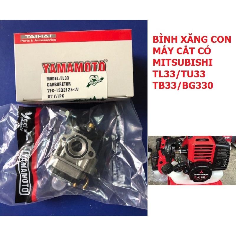 Bình xăng con , chế hòa khí máy cắt cỏ Mitsubishi TL33