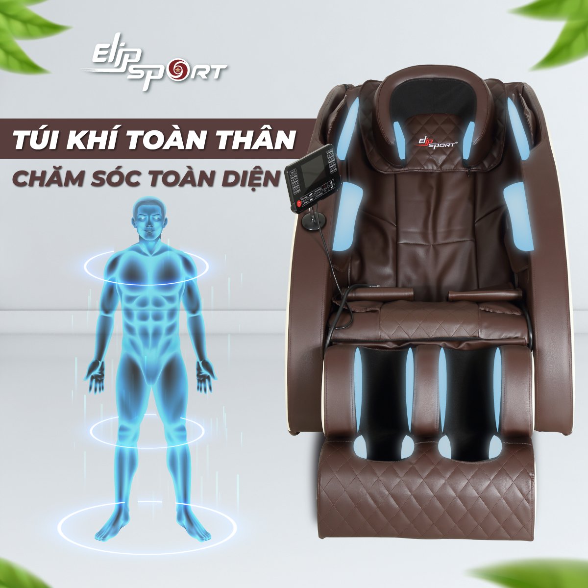 Ghế Massage ELIP Watson Pro_New (Điều khiển giọng nói, ion âm)