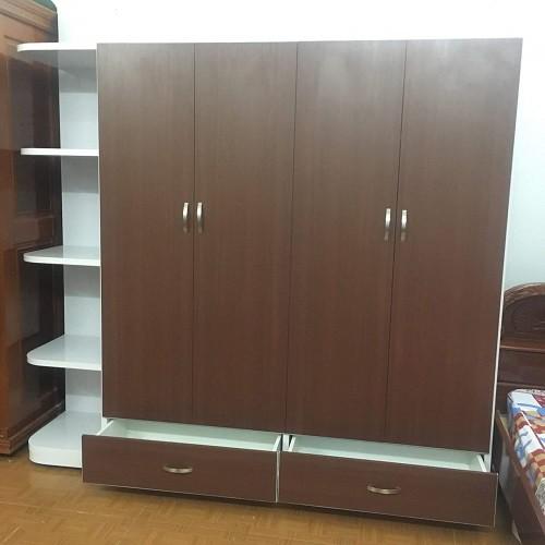 Tủ Nhựa Đài Loan 4 cánh 1 kệ 708