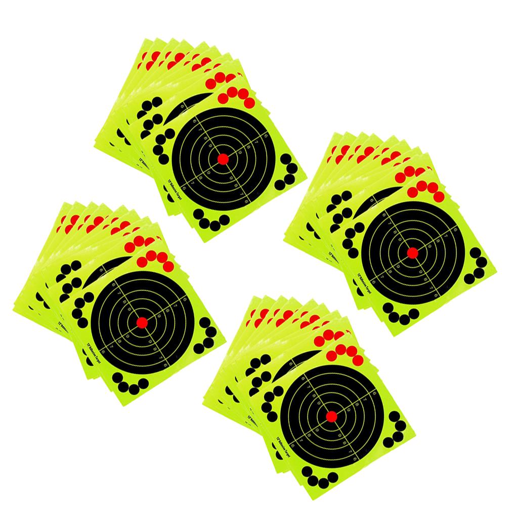 40 Packs Splatter Reactive Self Adhesive Shooting Targets Gun