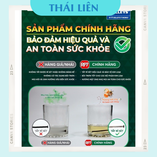 RP7  Chai Xịt Chống Rỉ Sét 150g 175g 300g 350g