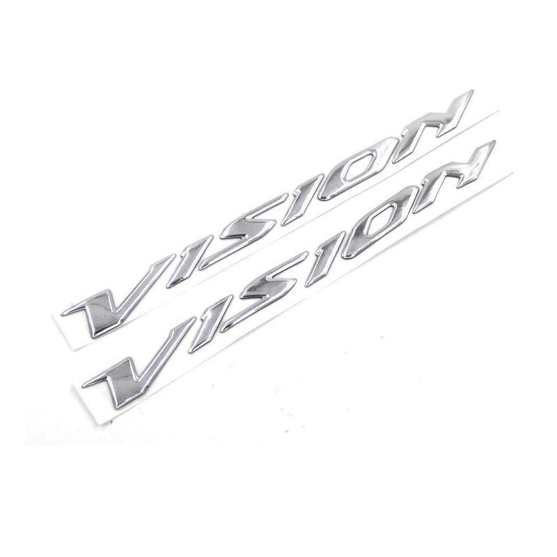 BỘ TEM NỔI, LOGO CÁNH CHIM HONDA NỔI CHO XE VISION