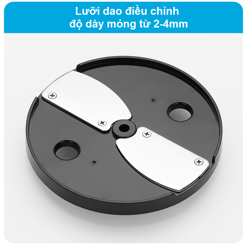 Máy thái bào rau củ quả 7 loại lưỡi dùng cho nhà hàng, khách sạn đa năng Leeka Q1C