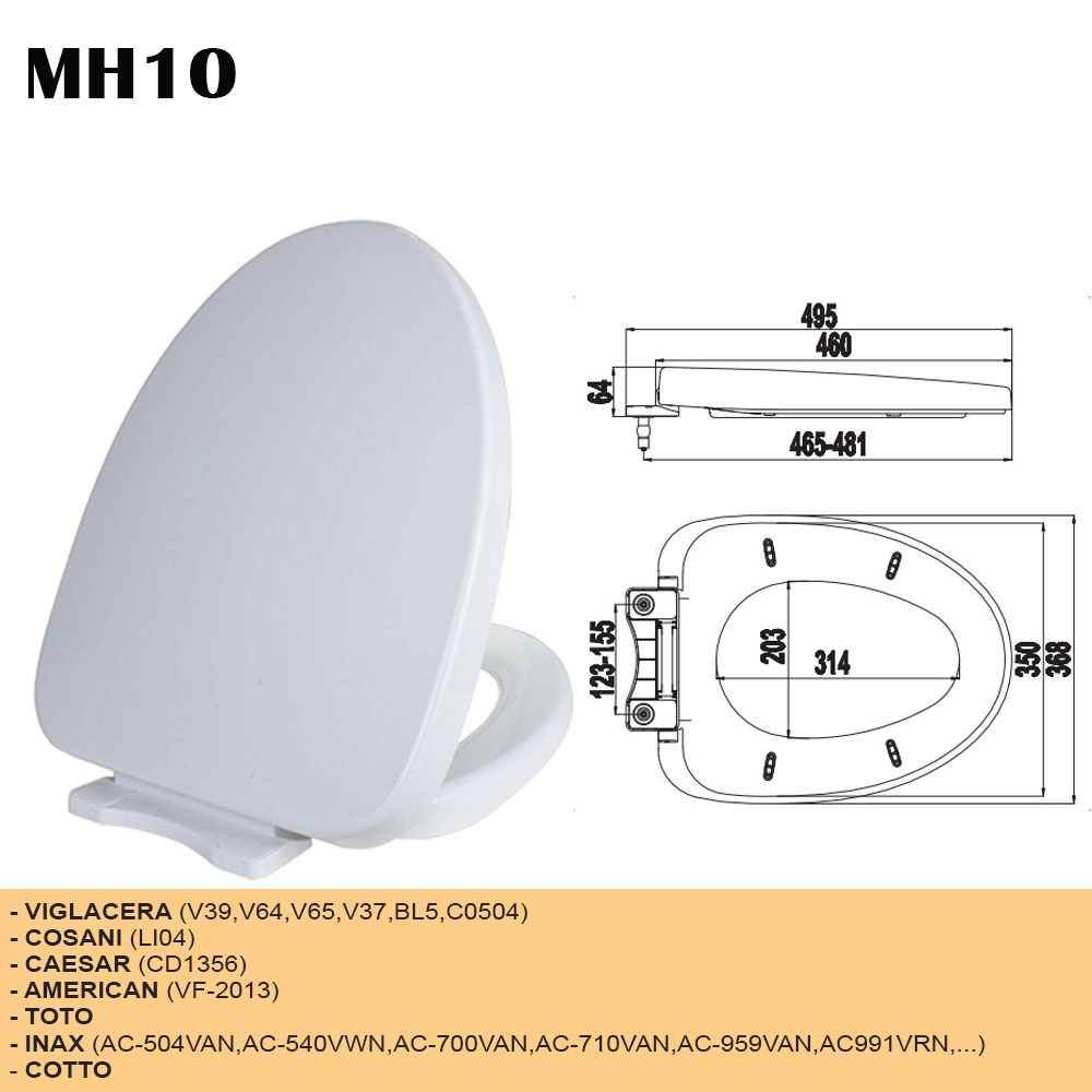 Nắp Bồn Cầu Rơi Êm Cho Tất Cả Các Loại Bệt TOTO