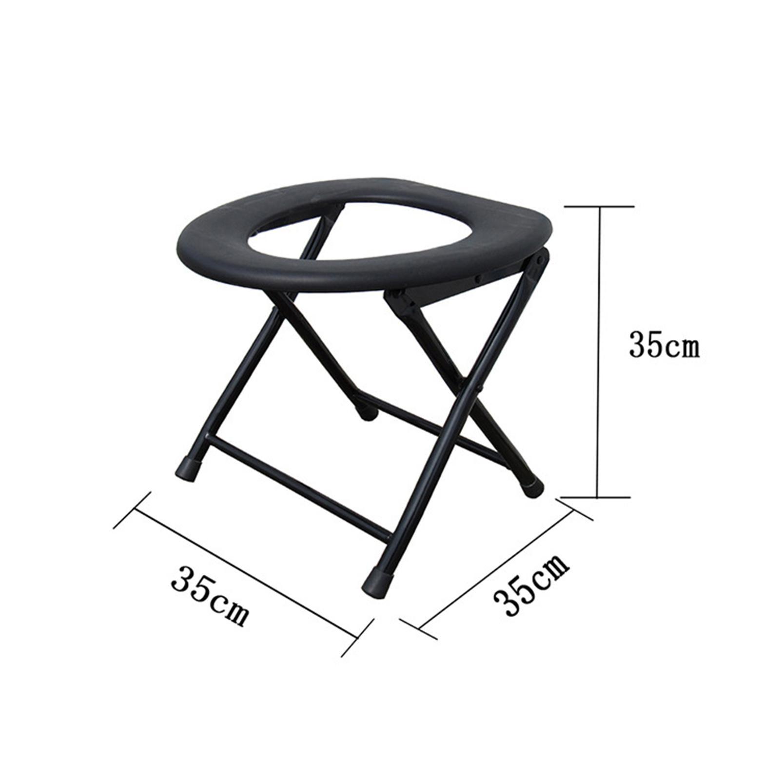 Camping Toilet Seat Commodes Chair Folding Toilet Chair Seat Chair for Elderly pregnants