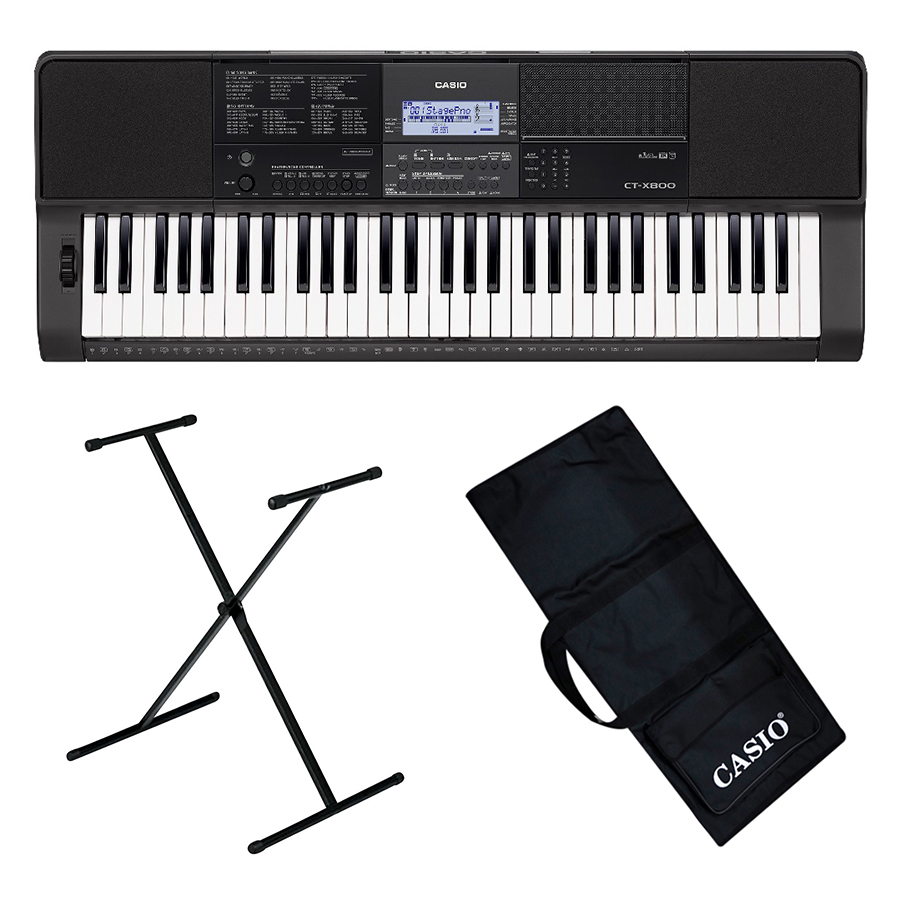 Bộ Đàn Organ Casio CT-X800 Kèm AD Giá Nhạc Và Chân Bao