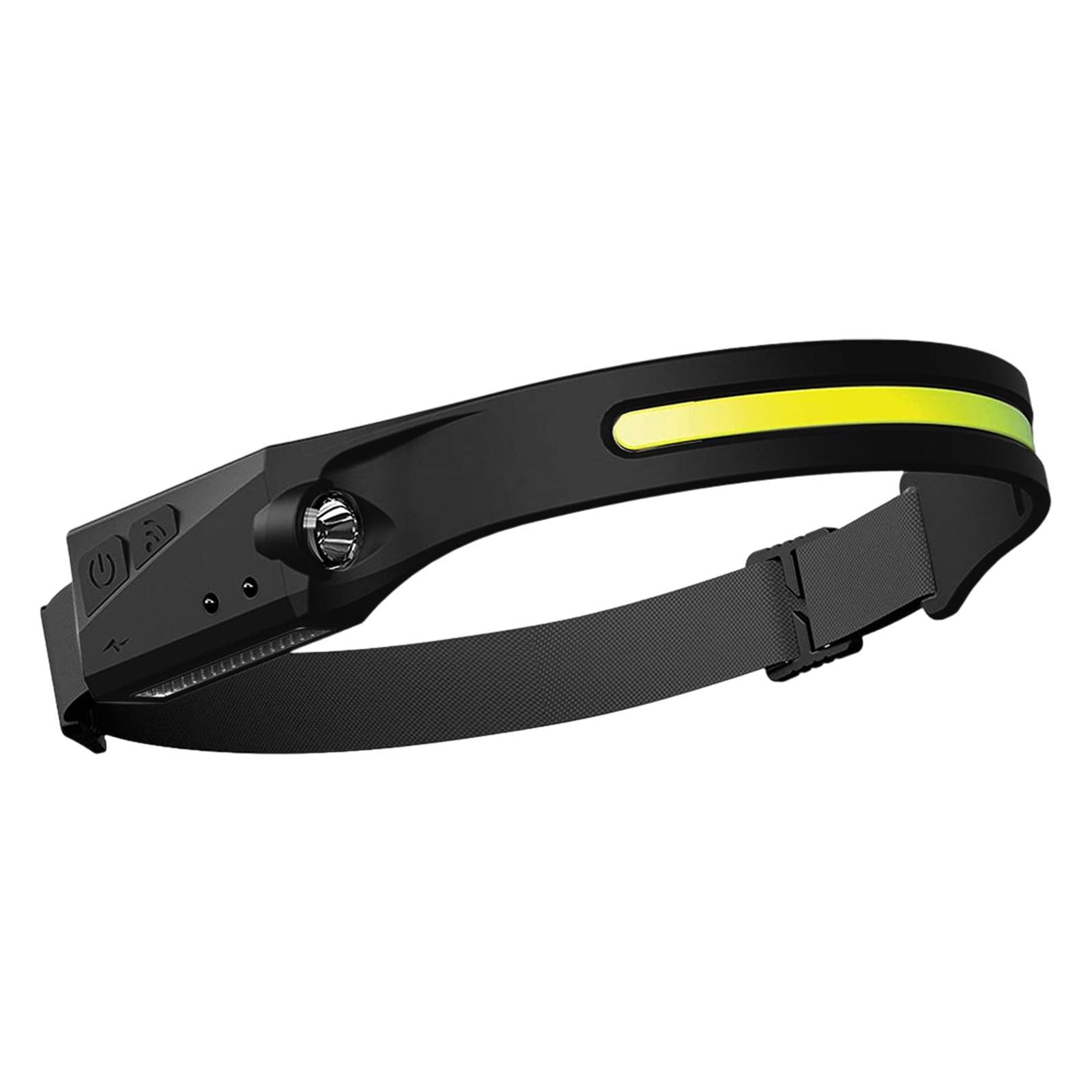 LED Hand Sensor Super Bright Flashlight Headlight for Climbing