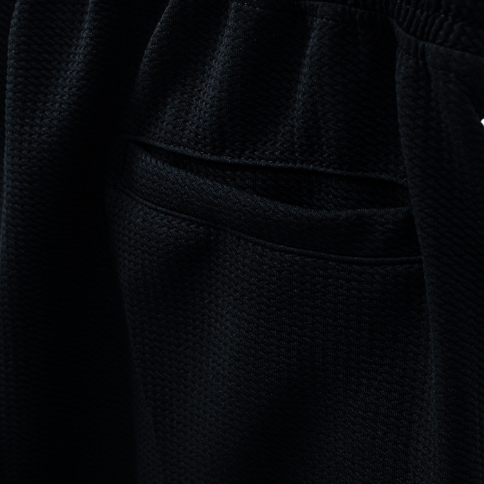 Quần Short nam nữ Basic BLACK - vải WAFFLE cao cấp, bề mặt tổ ong thấm hút tốt, cách nhiệt, không nhăn