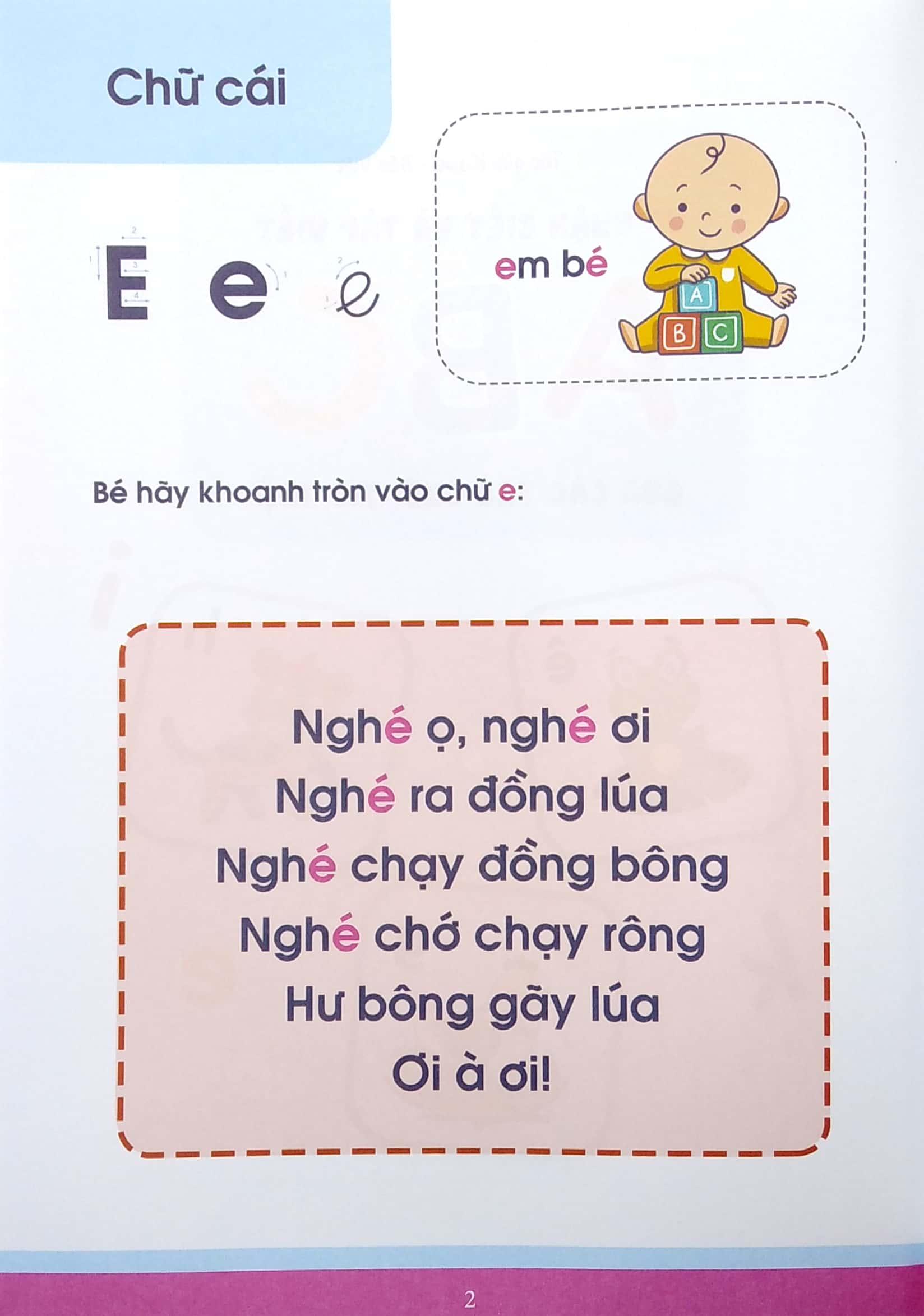 Vở Nhận Biết Và Tập Viết ABC Qua Các Trò Chơi Trí Tuệ - Tập 2 (Từ 4-6 Tuổi) (Tái Bản)