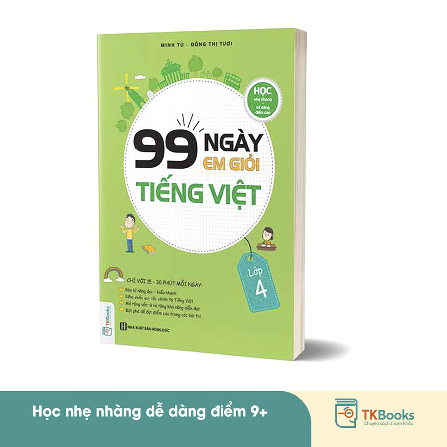 Combo 99 Ngày Em Giỏi Toán - Tiếng Việt - Tiếng Anh Lớp 4