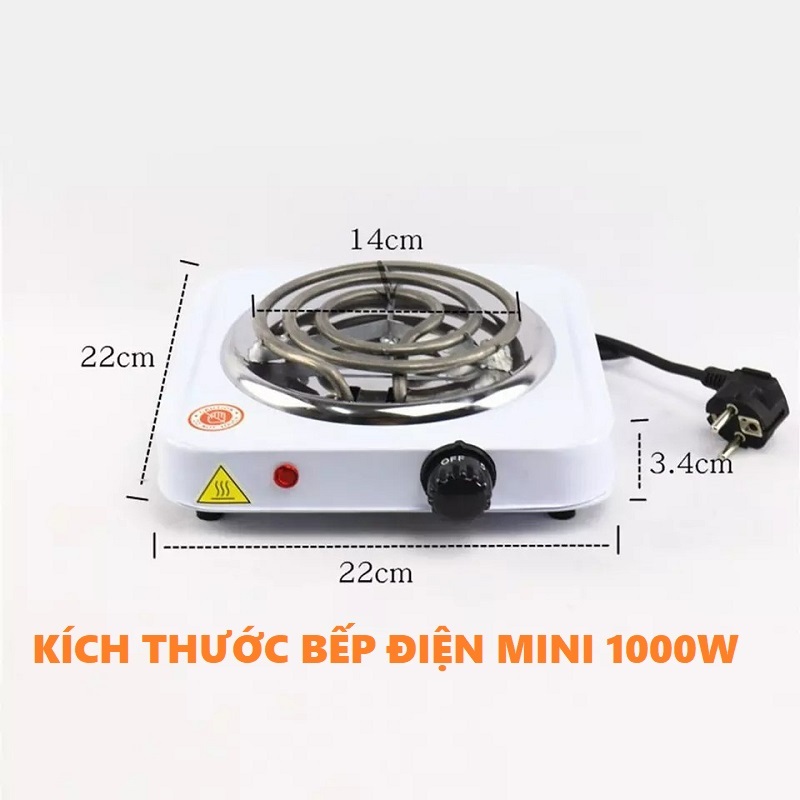 Bếp hơ lá trầu cho mẹ và bé sau sinh, bếp điện mini 1000W