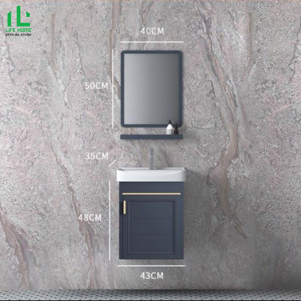 Combo Tủ Lavabo Chất Liệu Nhôm Cao Cấp Thiết Kế Nhỏ Gọn