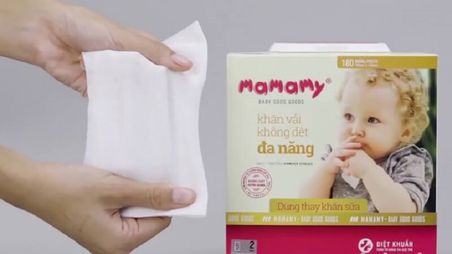 Khăn vải khô mamamy hộp 180 tờ