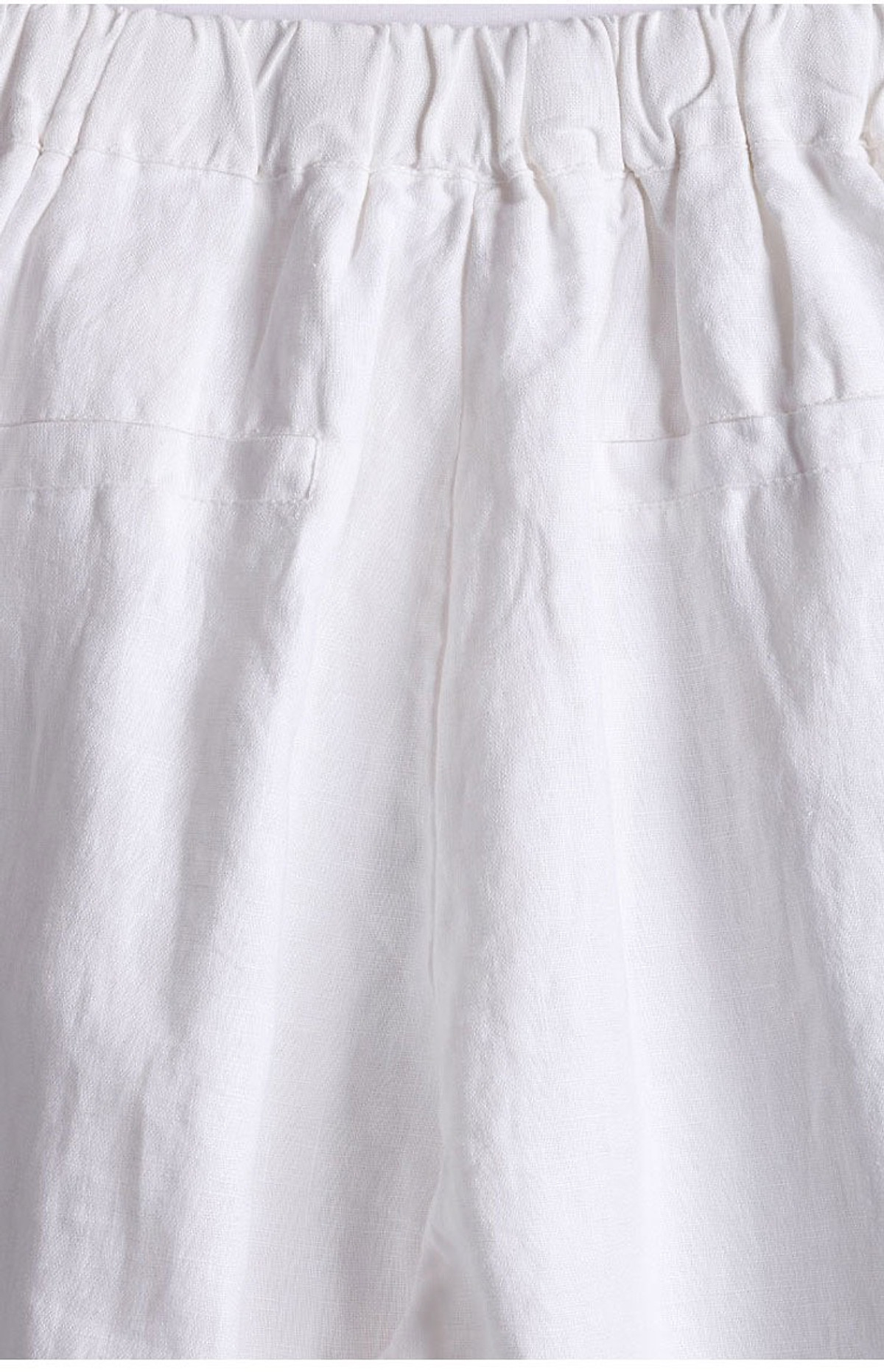 Set Đầm Suông Linen ngắn tay cồ tim kèm Quần ống rộng (Đầm: Vàng, Xanh dương, Quần: Trắng)