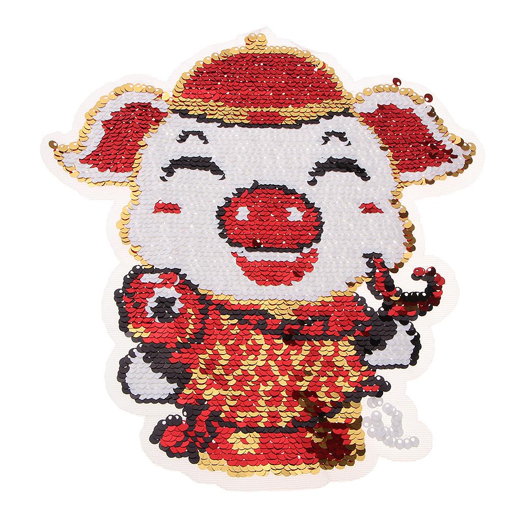 Thêu May Trên Táo Miếng Dán Trang Trí Lấp Lánh Sequin Miếng Dán Cho DIY Hoặc Sửa Chữa Quần/Quần Áo